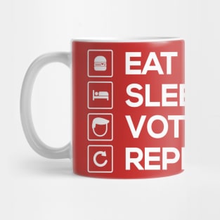 Eat Sleep Vote Trump Repeat Mug